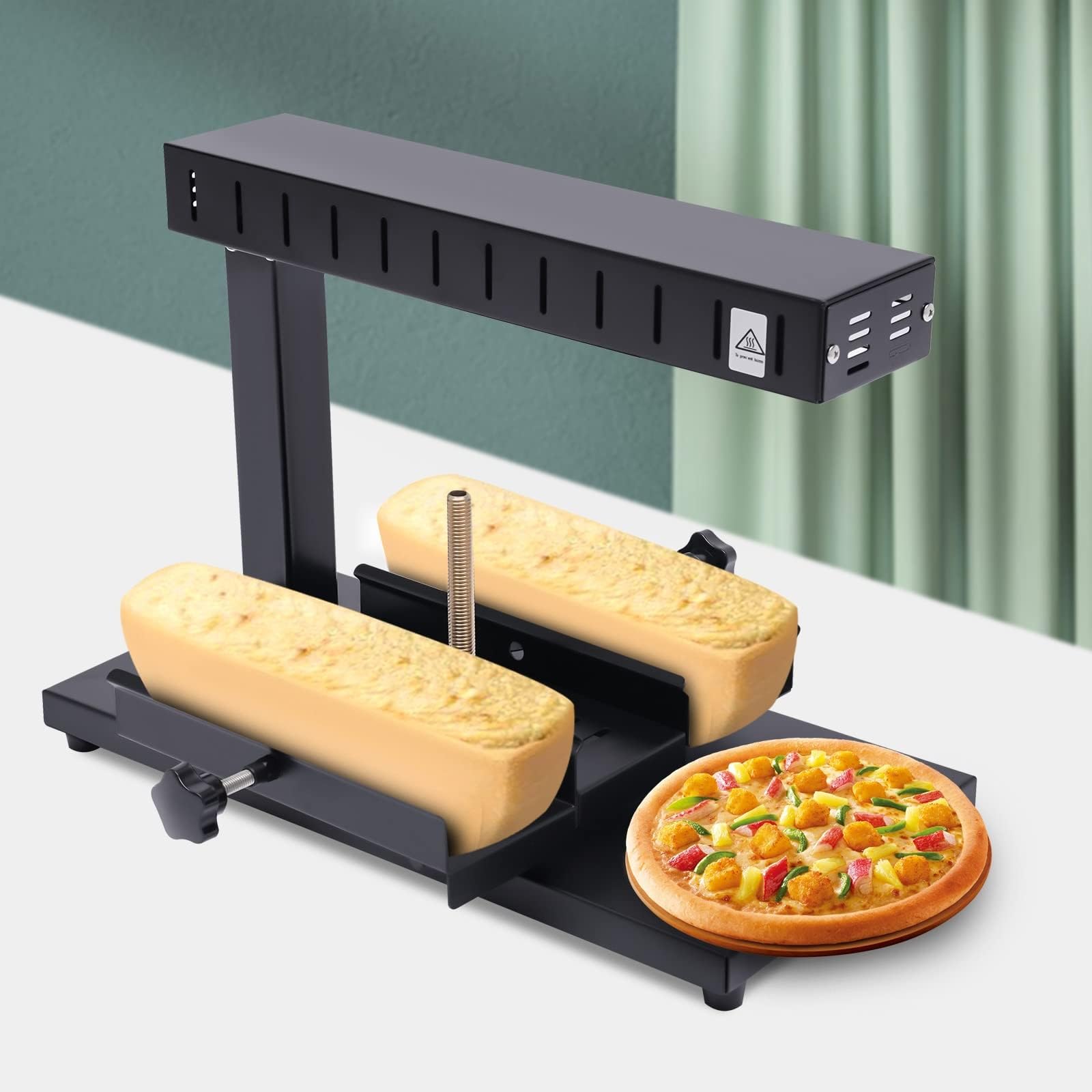 Amazon.co.jp : 電気ラクレットチーズメルターマシン、750W商業チーズ