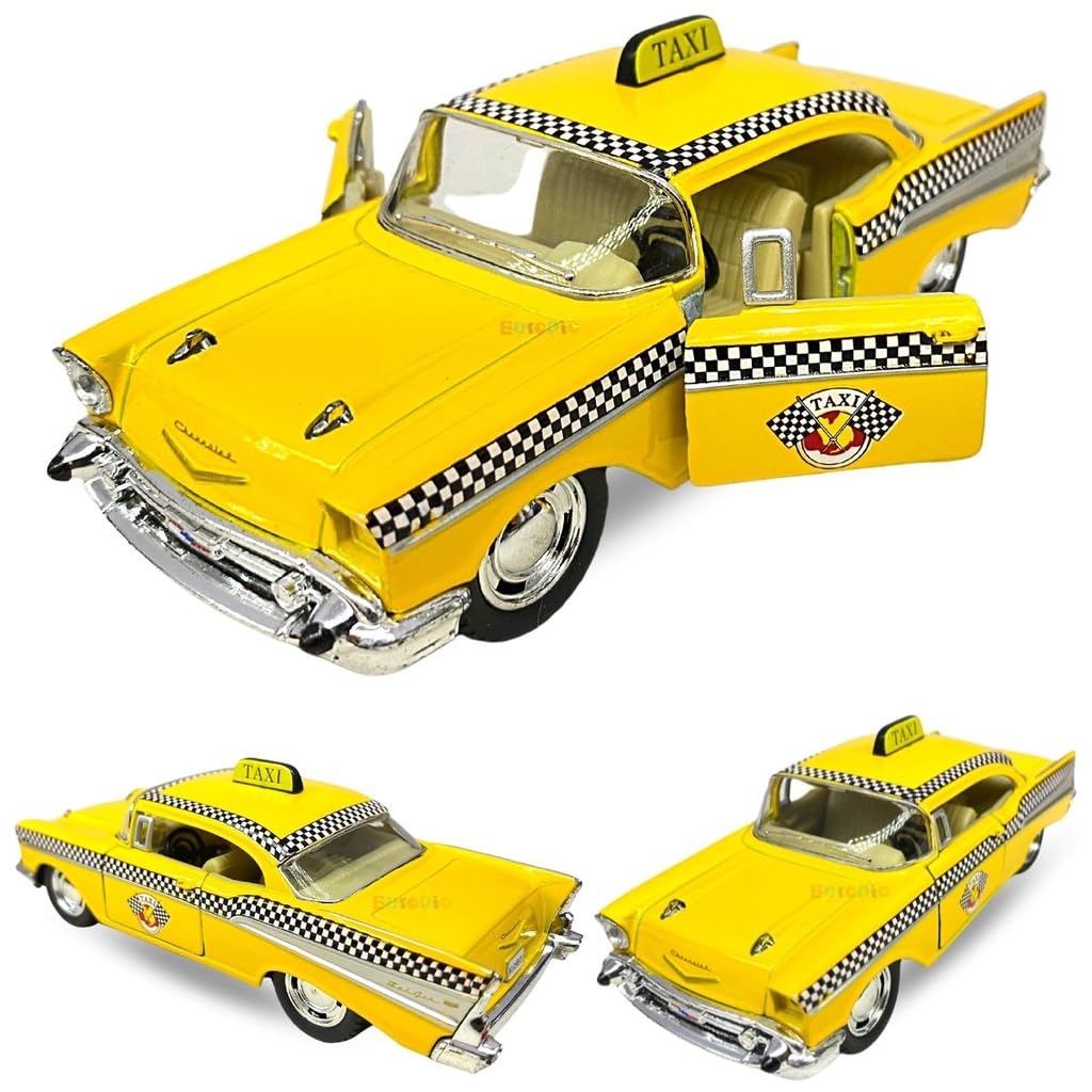 Miniatura Taxi Chevrolet Bel Air 1957 Kinsmart Miniatura de carros