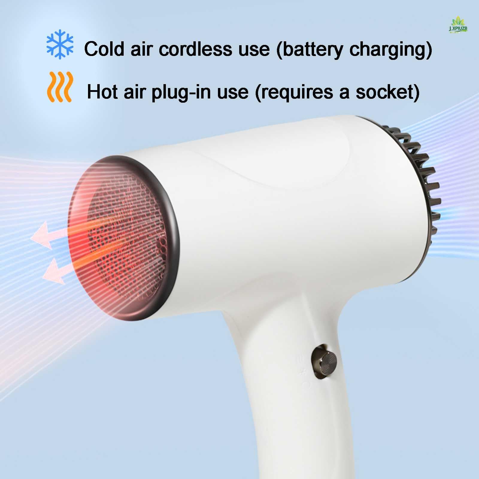 Secador De Pelo Sin Cable, 2600 Mah Recargable Secador Pelo Viaje, 500w Secador De Pelo con Temperatura Constante Secadores De Pelo, para Uso Interior/Exterior