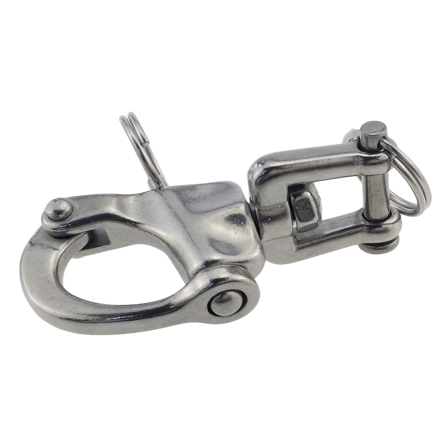 LB PARTS - Par de grilletes giratorios de acero inoxidable 316 para velero o spinnaker, 4Packs 2-3/4"