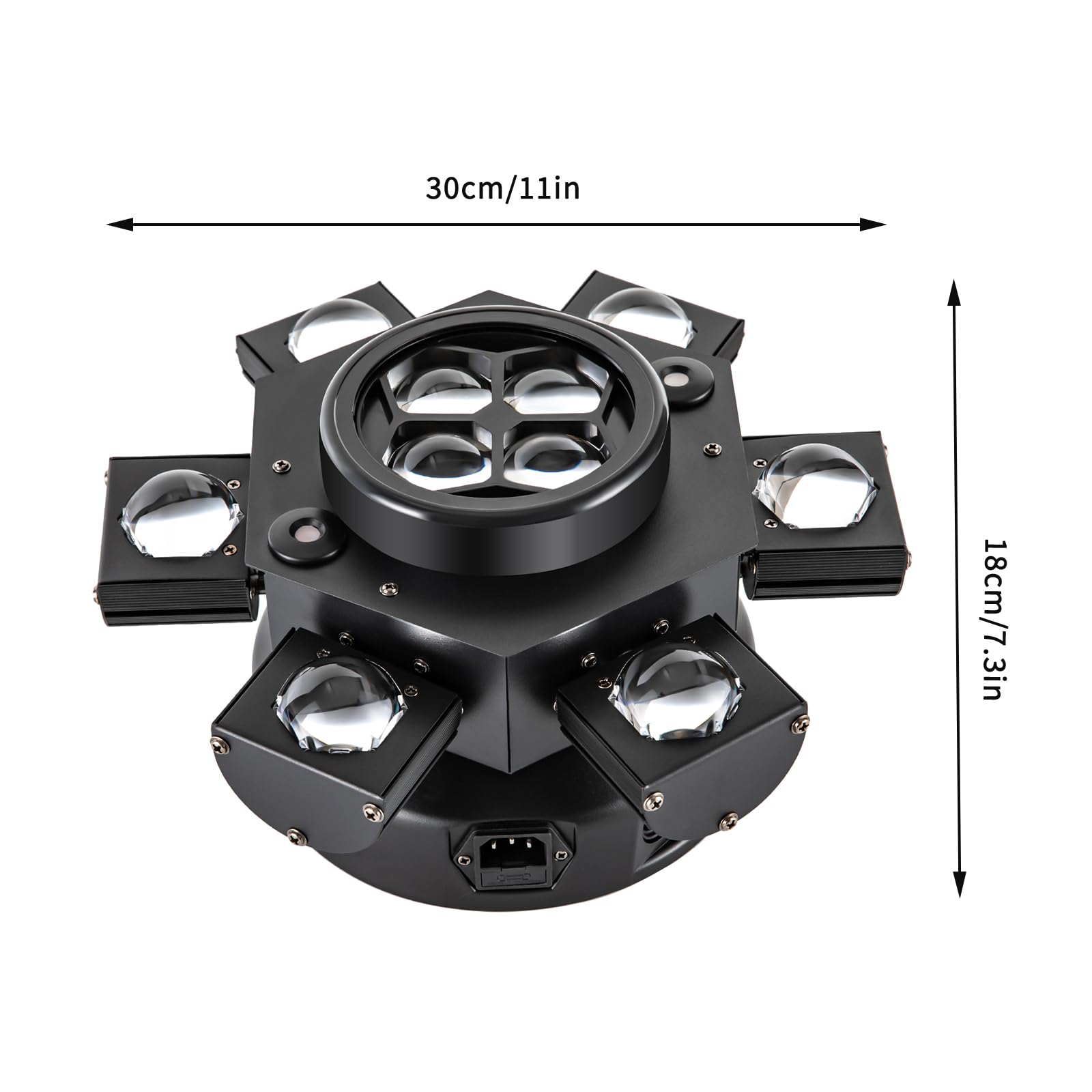 150W Moving Head Licht, Partylicht Scheinwerfer 10PCS CREE 10W RGBW Perlen, 50mW Roter Laser Discolicht Partylicht Beam Bühnenlicht für DJ Disco Bar Konzert Hochzeit Bühnentechnik Discolicht