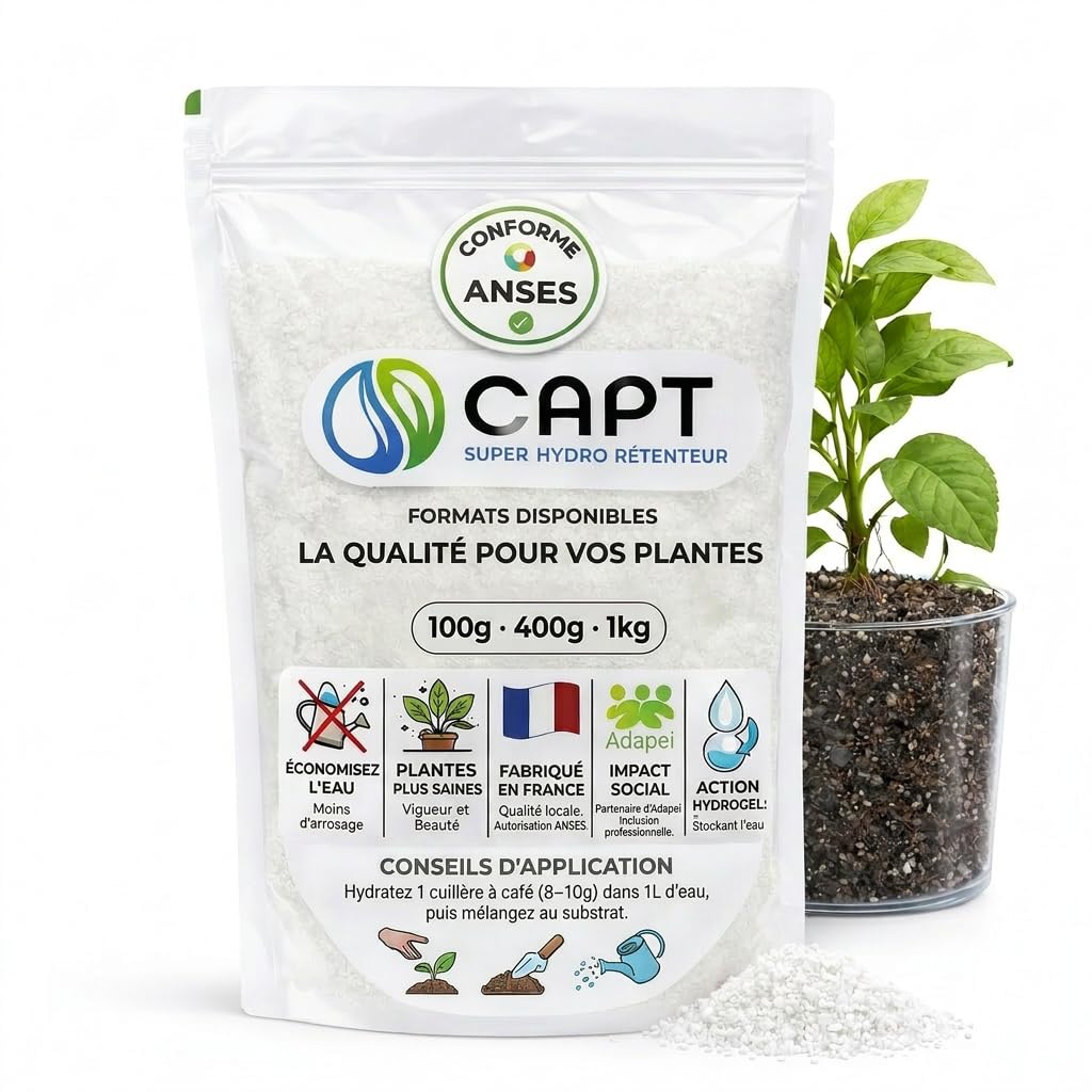 CAPT Super Hydro - Contenitore d'acqua per piante interne ed esterne, 400 grammi