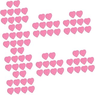 Didiseaon 240 Pçs Em Forma De Coração Esponjas De Lavagem De Rosto Coração Esfoliante Esponja De Rosto Limpeza Facial Esponja De Maquiagem De Celulose Esponja De Lavagem De Rosto Esponja De