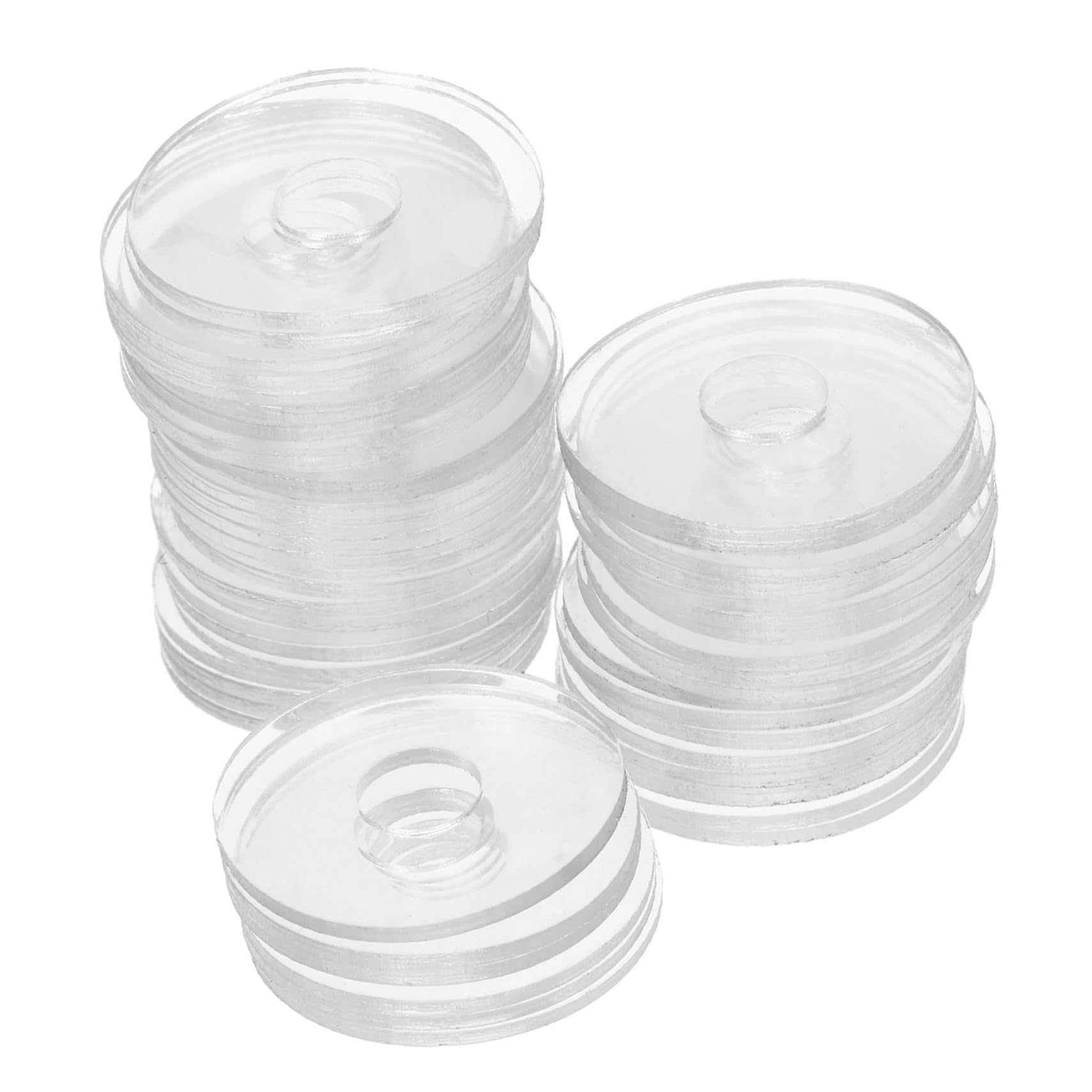 SOLUSTRE Sealing Washers Set 50pcs Round Flat Washers Screw Gasket Shower Door Handle
