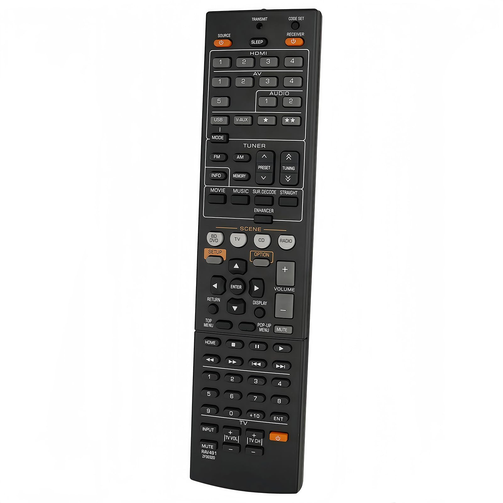 YAMAHA RX-V771 AVレシーバー YPAO AFMアンテナ リモコン Amazon.com: Replacement Remote Control RAV491 ZF30320 Fit for