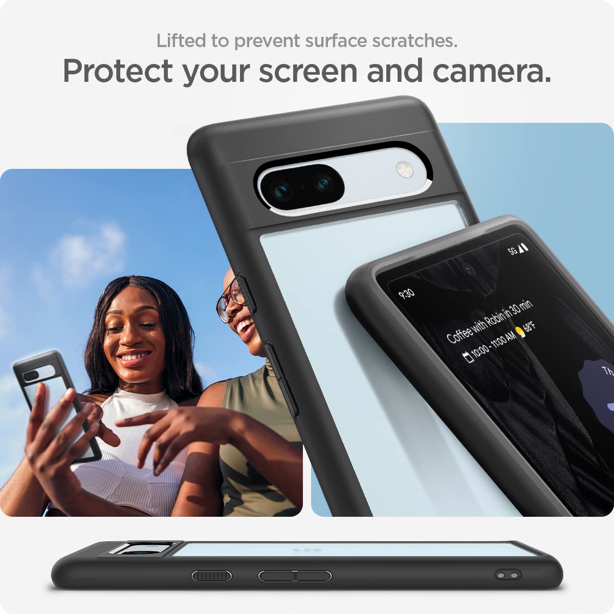 Spigen Cover Ultra Hybrid Copatibile con Google Pixel 7a - Trasparente