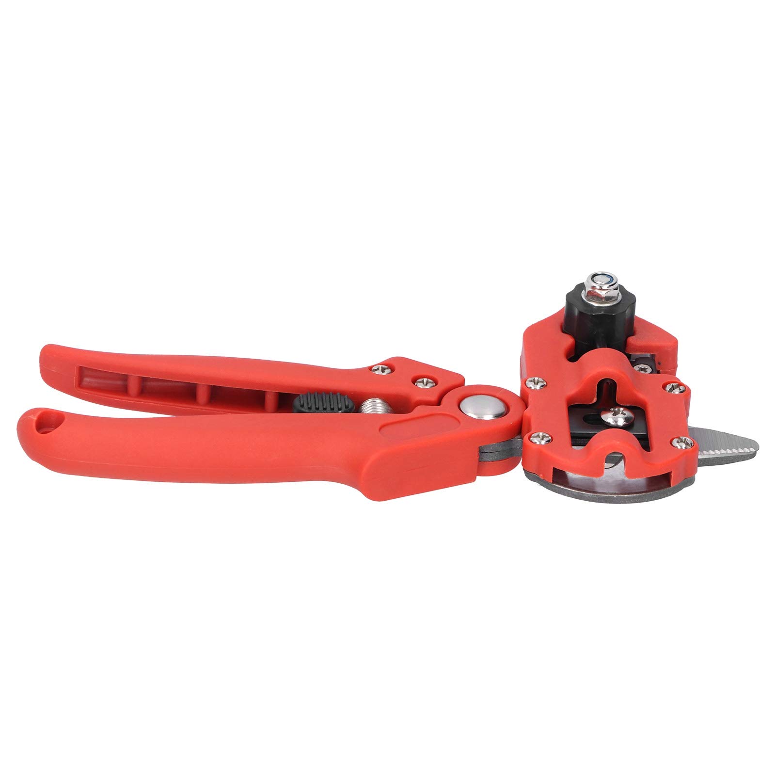 Cocoarm Set di Attrezzi per Innesto da Giardino Cesoie per Potatura per Innesto di Alberi in ABS con Custodia Taglio Preciso dei Rami per Potatura e Giardinieri per Innesti di Piante (rosso)