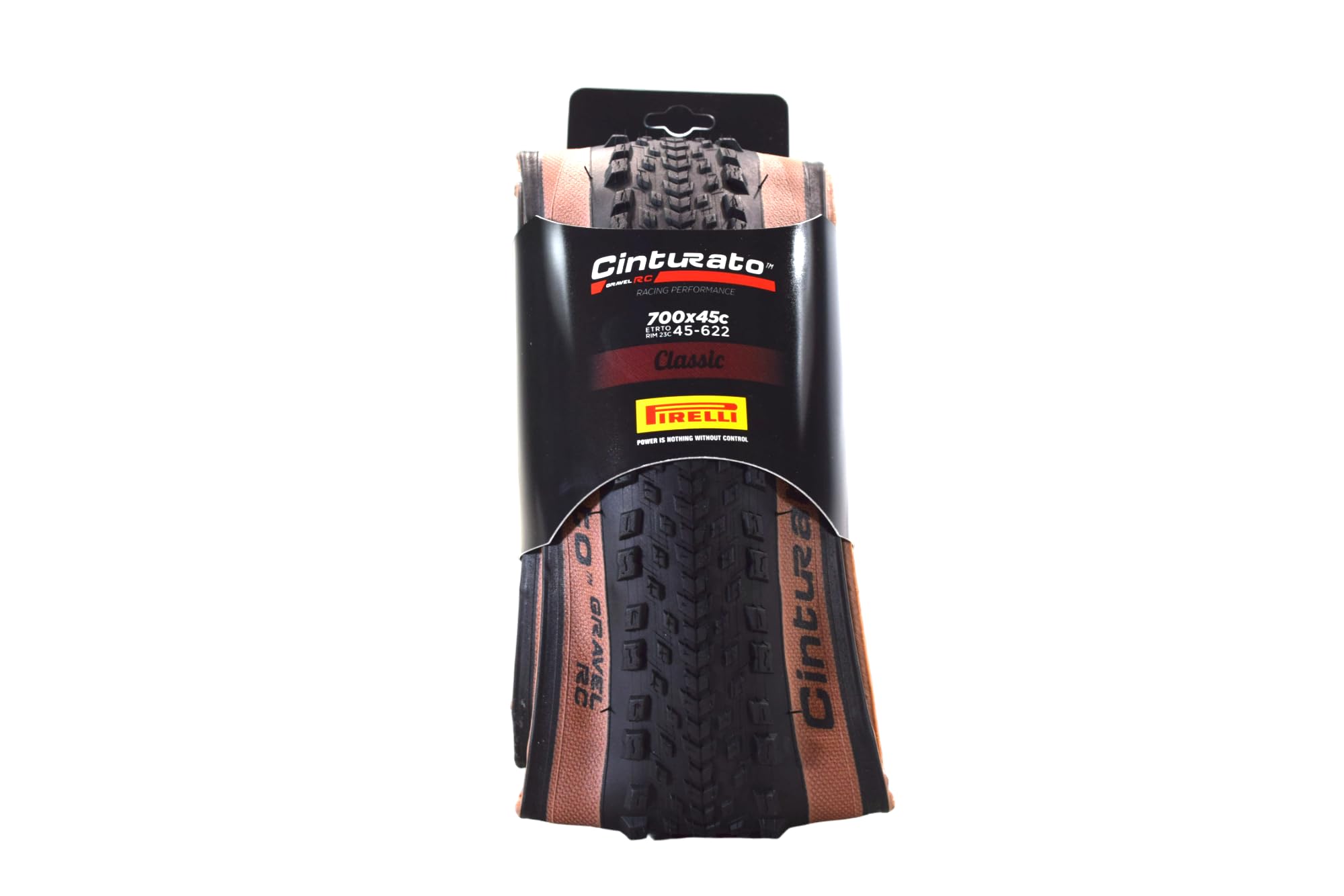 Pirelli Cinturato Gravel RC Classic 45-622 (700 x 45c) Gravel Bike Tire - Gravel Racing Specific Design for Pro-Level Performance - Higher Speeds - Enhanced Lateral Grip
