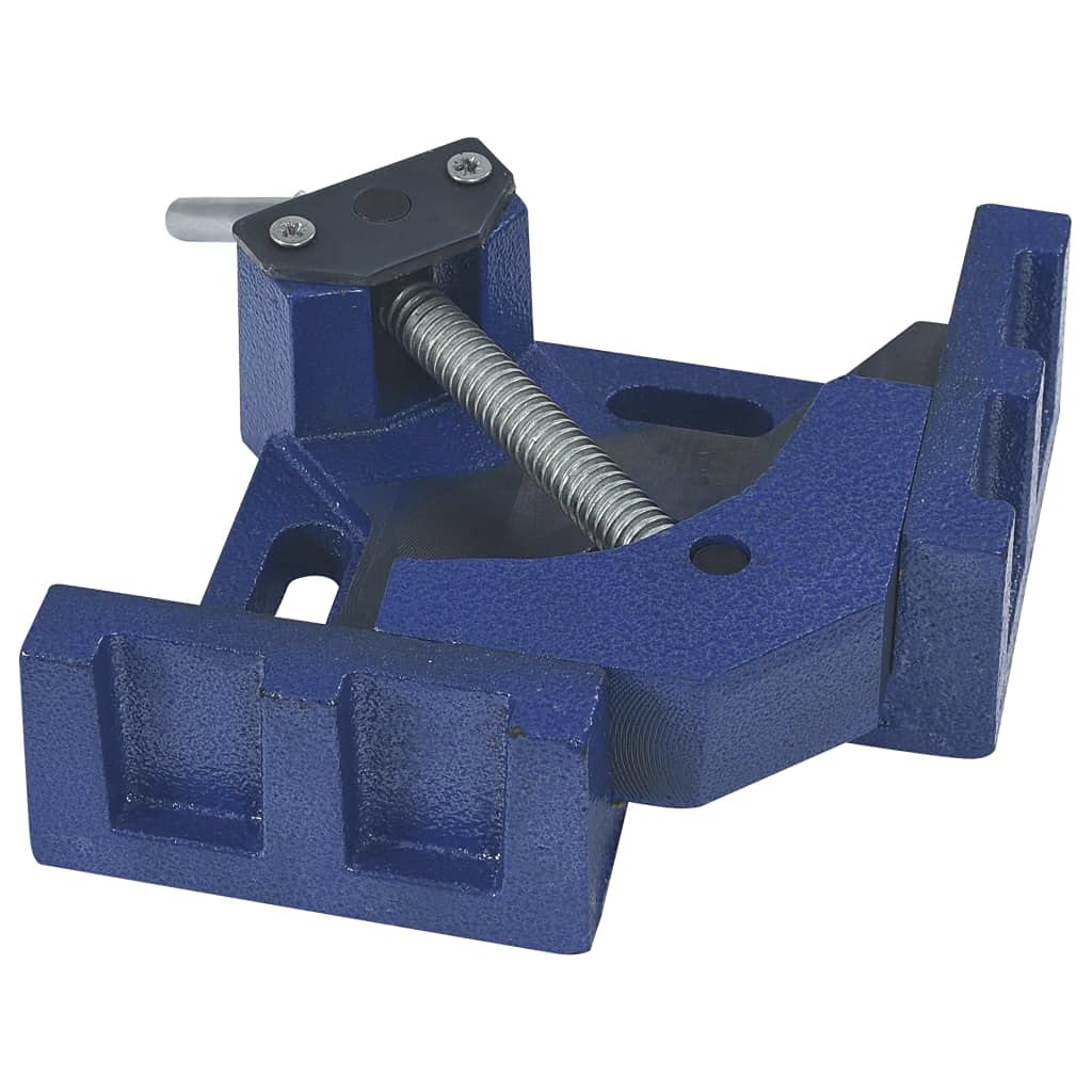 Tornillo de banco angular de hierro fundido de 104 mm con husillo giratorio y cabeza de sujeción, fijación estable para pieza de trabajo, perforación, montaje, reparación, taller