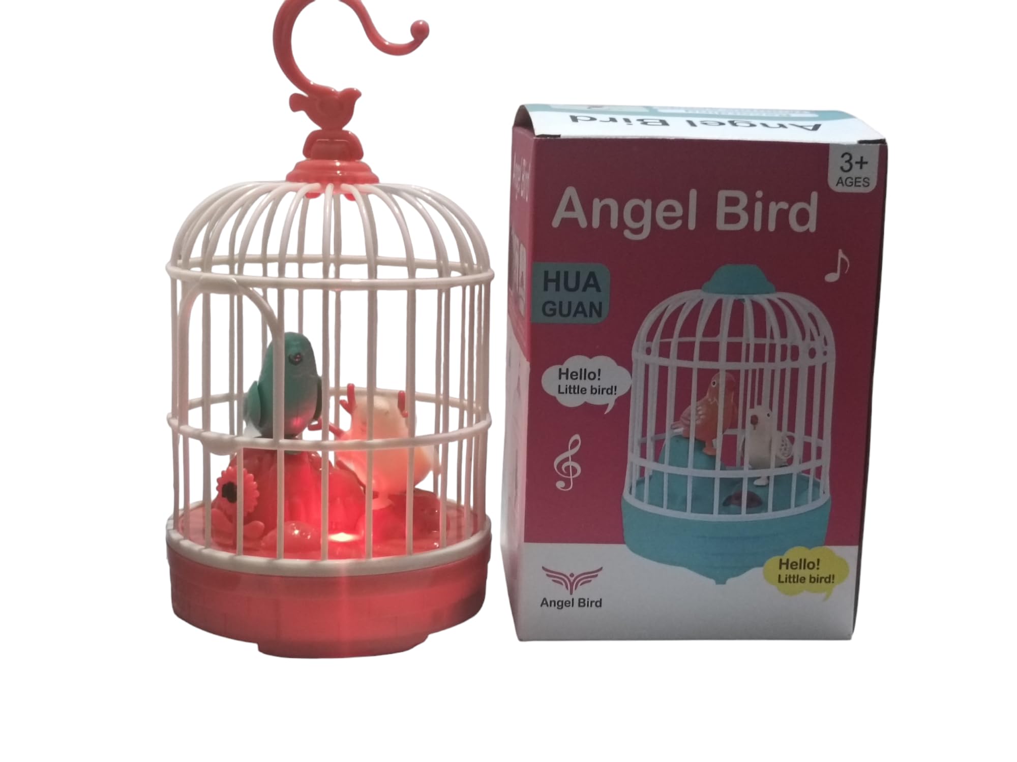 Vaayu -E- Store Voice-Controlled Chirping Bird Toy, 3+ Ages, Interactive Toy, Singing & Chirping in Birdcage