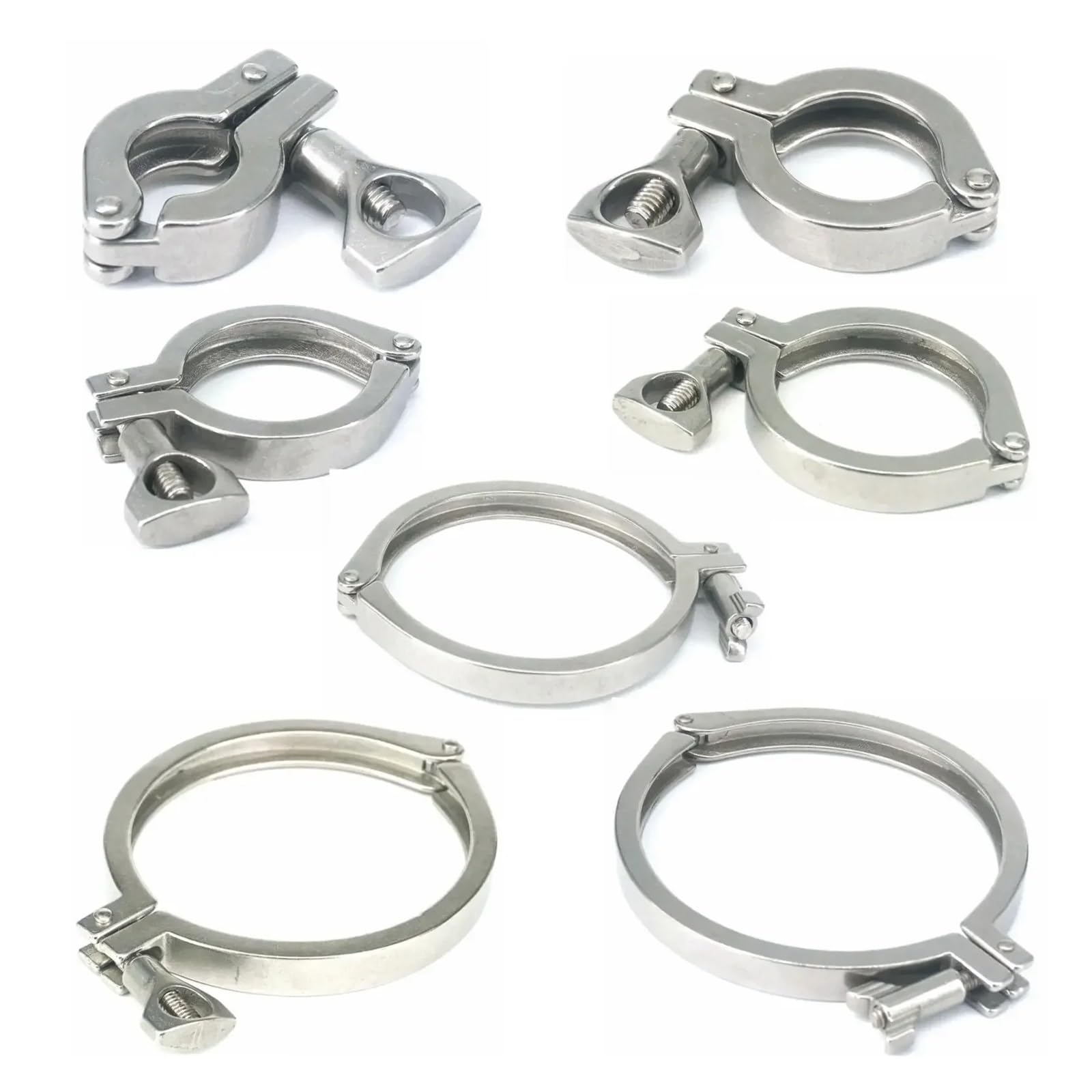 AARTERZZA 1PC 2.5" 3" 3.5" 4" Tri Clamp 304 Stainless Steel Ferrule Casting Tri(119mm (4 in. TC))