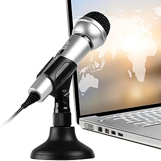 Microphone for Computer, Gaming Microphone, Singing Karaoke Microphone, M9 Mic for PC,Singing Karaoke Microphone, Make Clear Voice, Designed for PC no need of Drivers, For Streaming, Podcast,