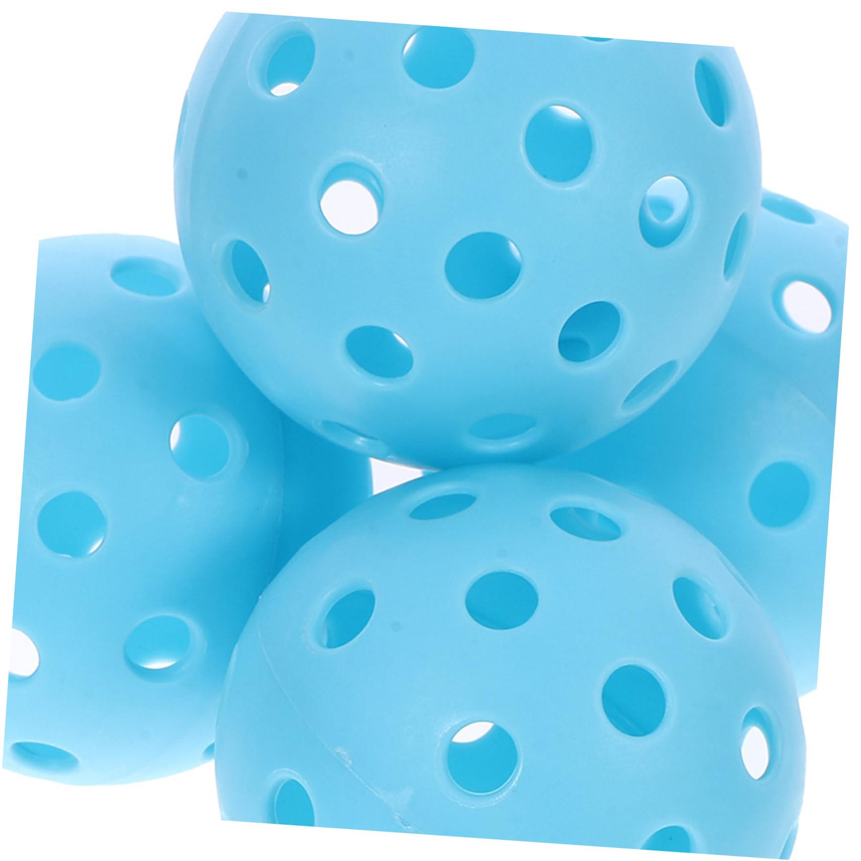 POPETPOP 5pcs Lightweight Wear Resistant Hole Balls Multi Function Practice Golf Balls for Indoor and Outdoor Training Portable Durable Bright Colors