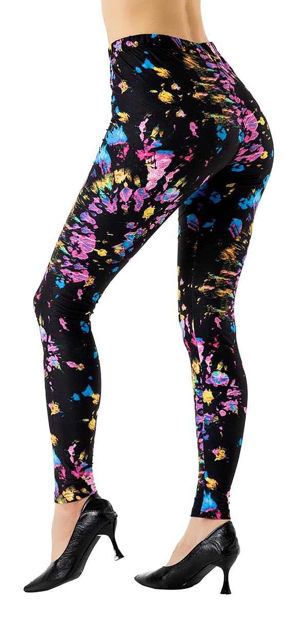 Ndoobiy Printed Leggings Basic Workout Yoga Pants Buttery Smooth Womens Leggings