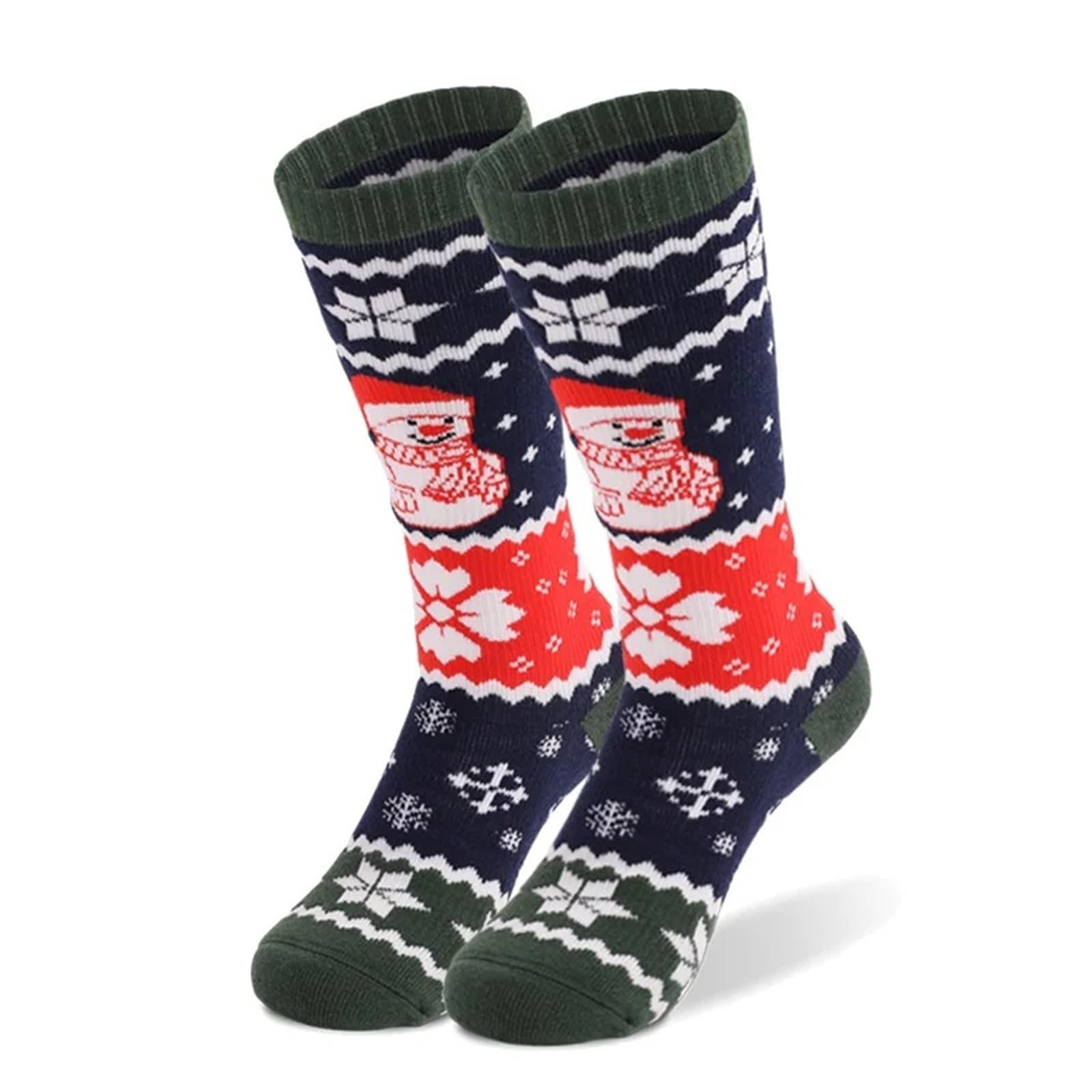 Calcetines de esquí for niños, cálidos, térmicos, for deportes invierno, largos, gruesos, algodón, for Navidad Para Esquiar, Snowboard