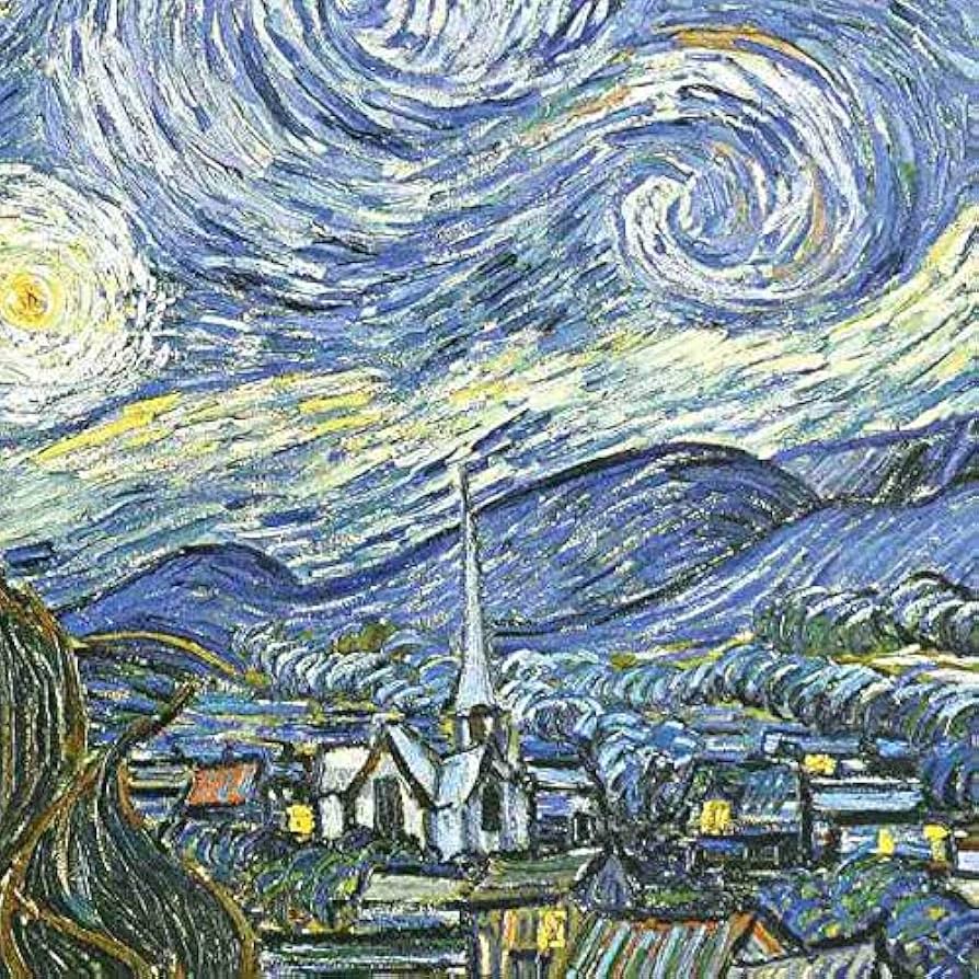 ゴッホ 絵画 Amazon.co.jp: ゴッホ『星月夜』高精彩工芸画+手彩 風景画