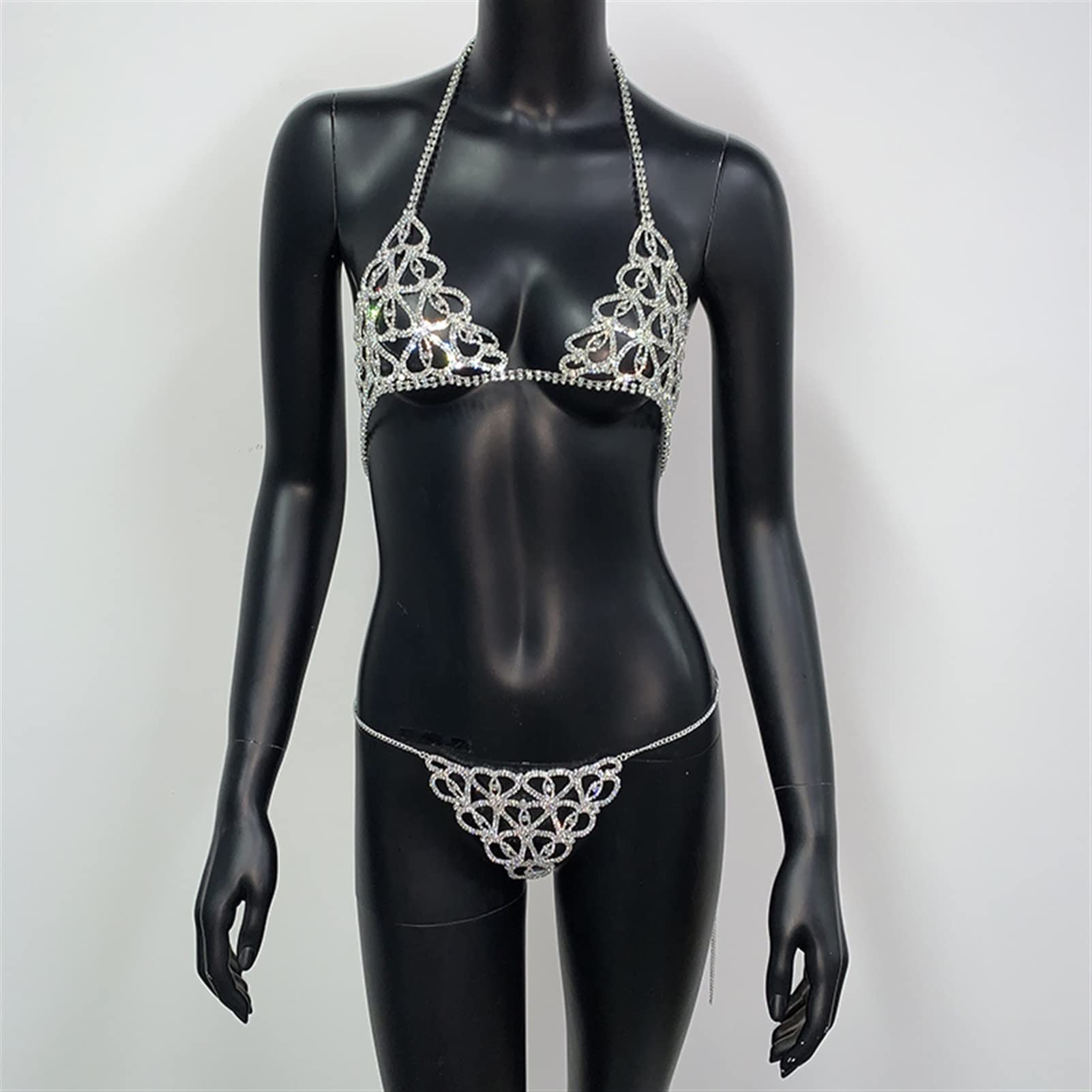 Tenue Festival Femme JasGood - Brillant Scintillant - Soirée Club Festival Haut Femme Maille Strass