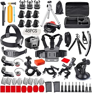 120-in-1 Tion Camera c ories Kit Sports Camera c ories Set with Carrying Case Repla e r Hero 12/11/10/9 and