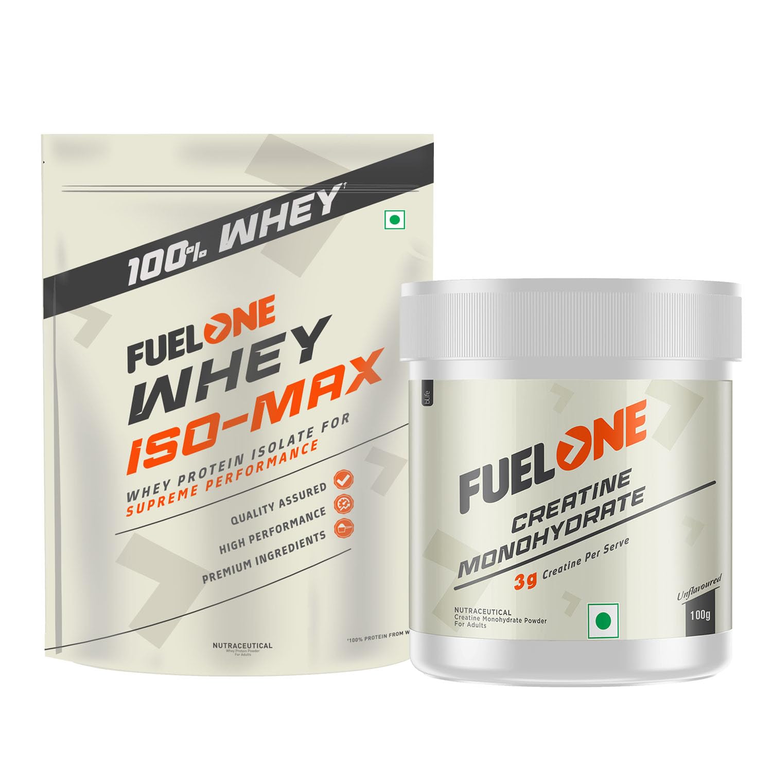 FUELONE Whey Iso-Max (Mango, 1kg / 2.2lbs) | Whey Protein Isolate | 28g Protein & Creatine Monohydrate (Unflavoured, 100g, 33 Servings) | Combo Pack (B0CYLWZKN7) Amazon Price History, Amazon Price Tracker