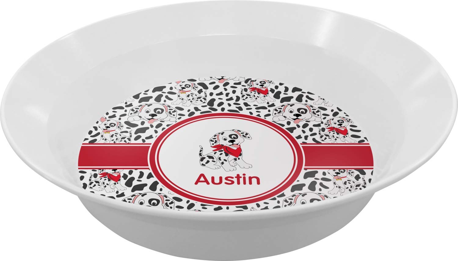 Personalized Dalmation Melamine Bowl - 12 oz