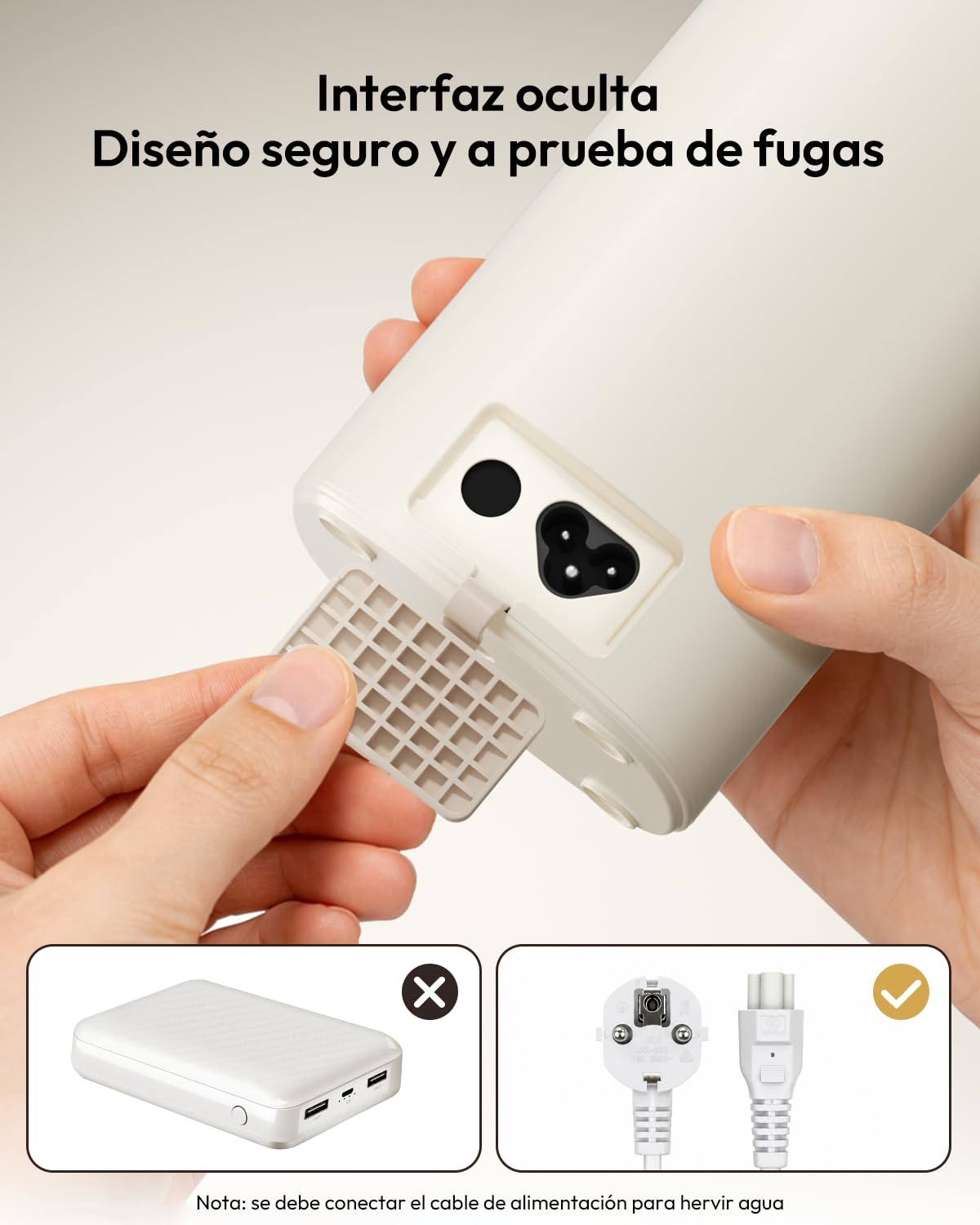 Maestri House Hervidor Eléctrico Portátil 550 ml, 6 Niveles de Temperatura, 400 W de Calentamiento Rápido, Acero Inoxidable 304, Antifugas, Ideal para Viajes, Hoteles, Oficina, Té y Café.
