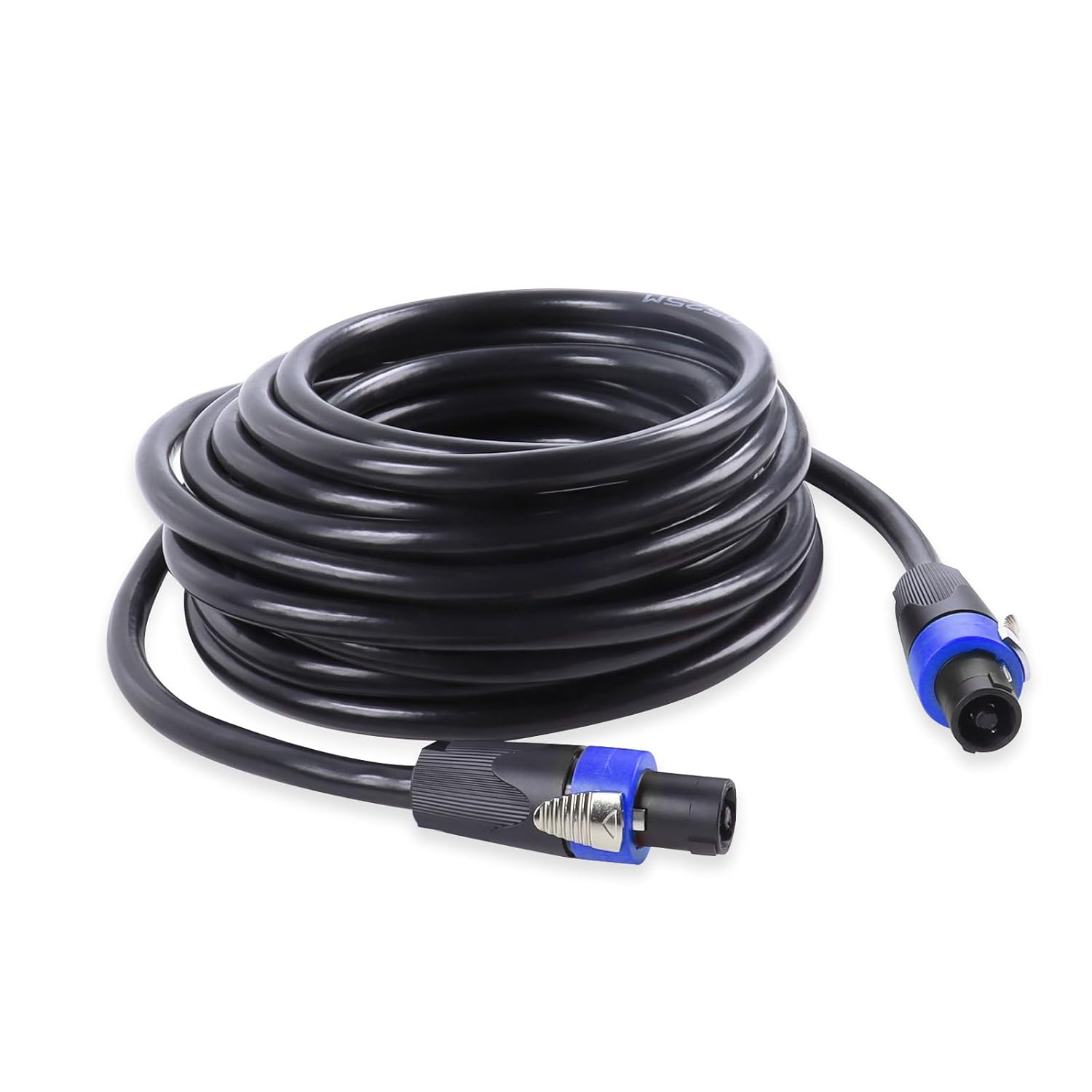 Jumwa 1M Speakon naar Speakon Luidsprekerkabel met Twist Lock M-M 12 AWG- kabel voor DJ/PA Heavy Duty Audio-Versterker