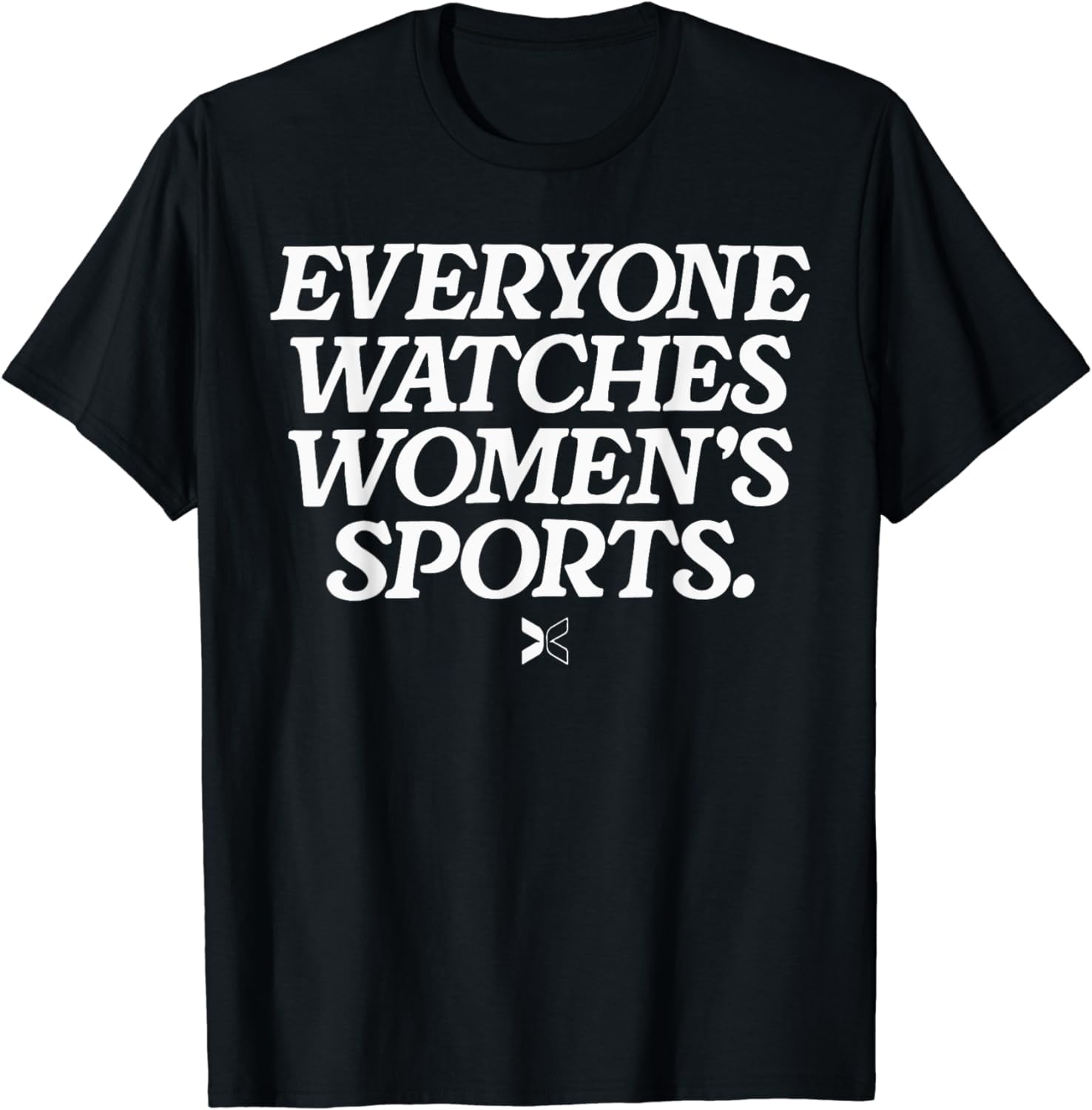 Luckyuan Everyone Watches Women's Sports T-Shirt (Black,2XL