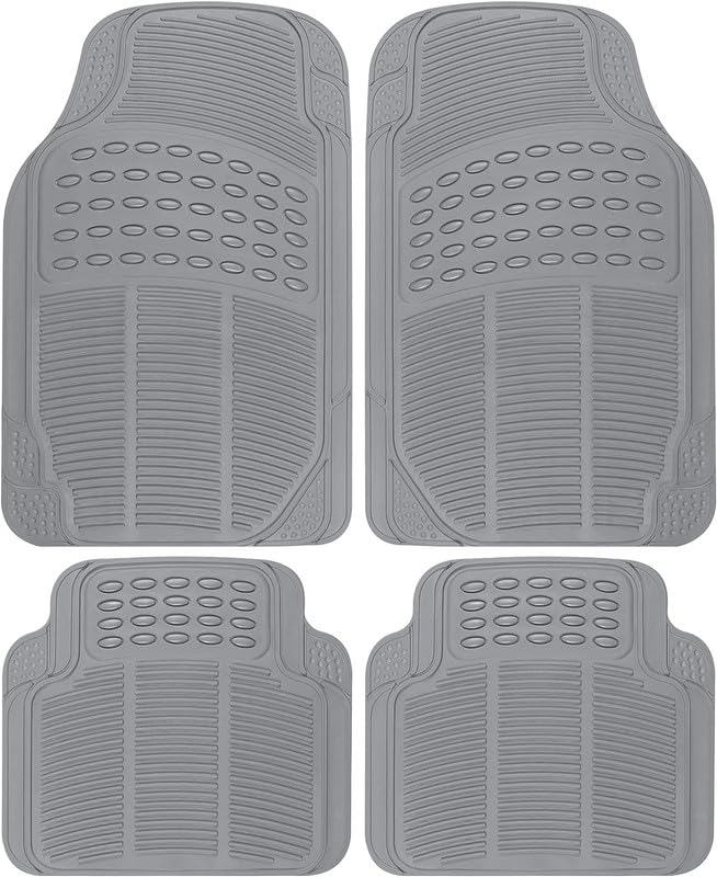 Vocado Quaity Car Grey Rubber Floor/Foot Mats for Ford Figo Type 1