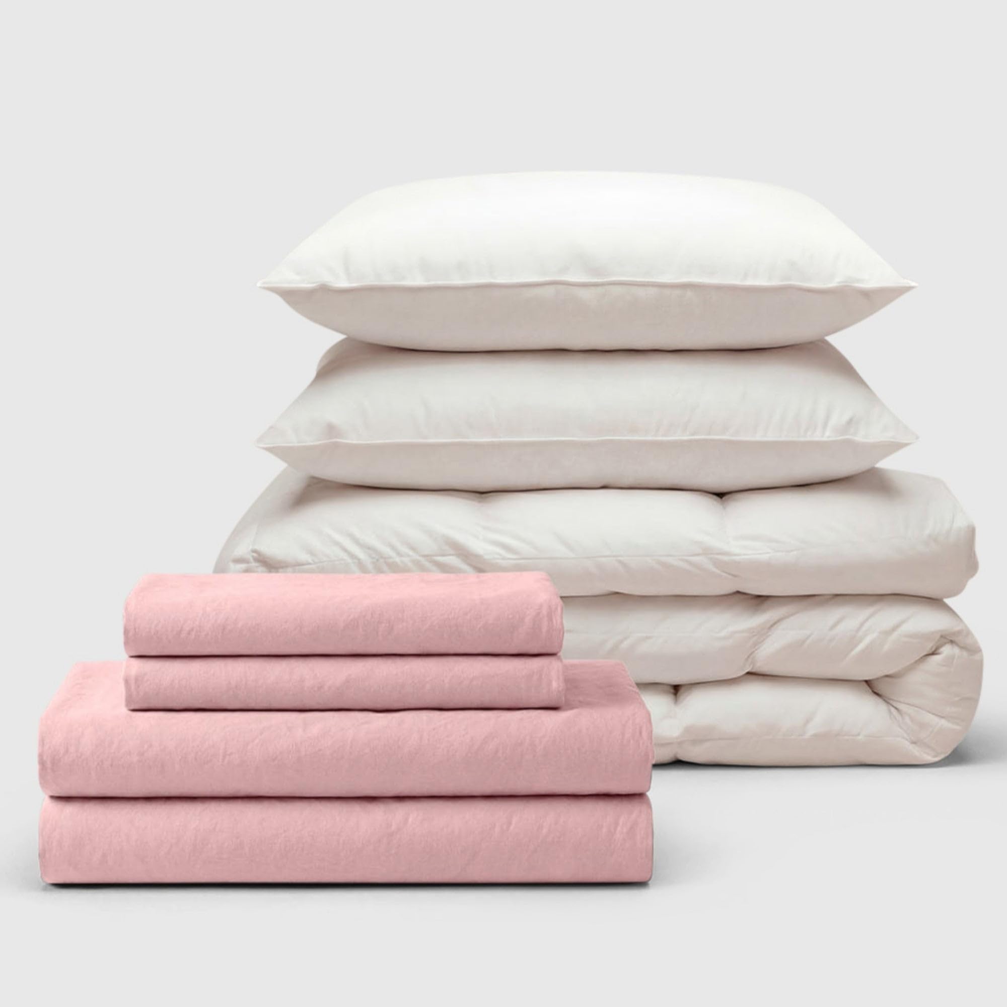 Bedable - Double Bedding Set - 100% Cotton - Pink