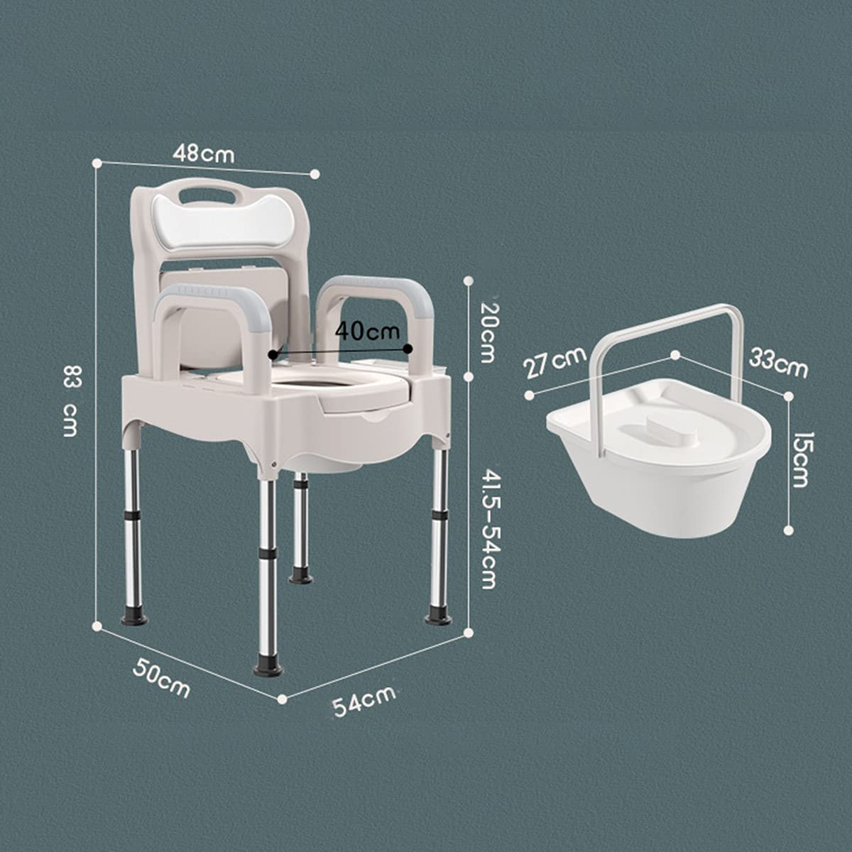 Buy HUIBDLA Bedside Commodes, Bedside Toilet, Commode Chair, Height