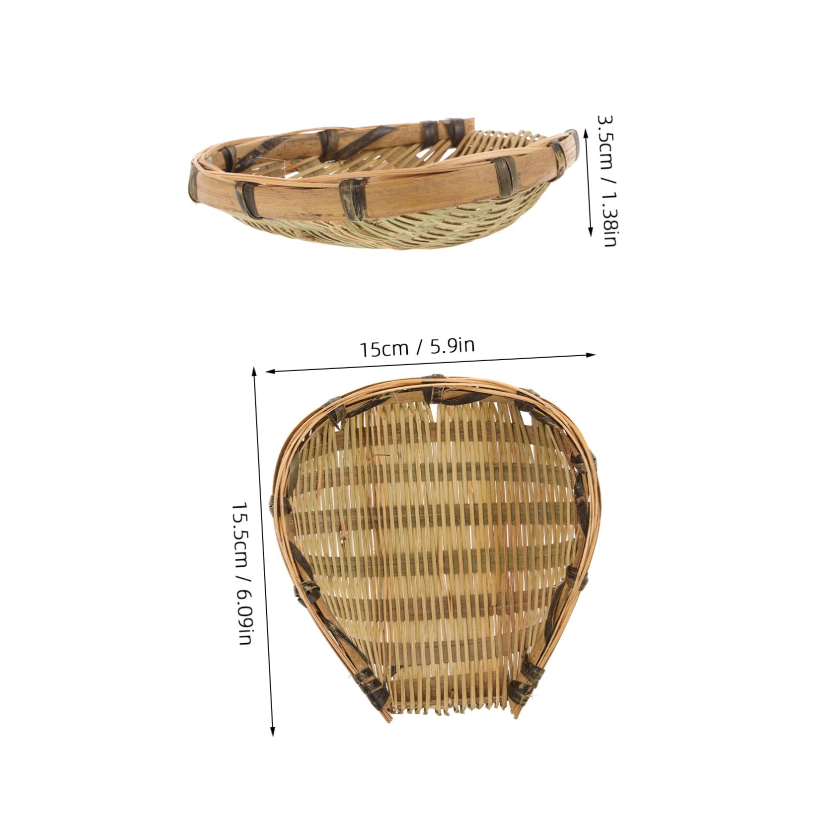 Yardenfun Mini Hand Woven Wall Basket Versatile Wall Hanging Decor Farmhouse Candy Holder for Kindergarten Classrooms Elegant Woven Design for Home Decoration