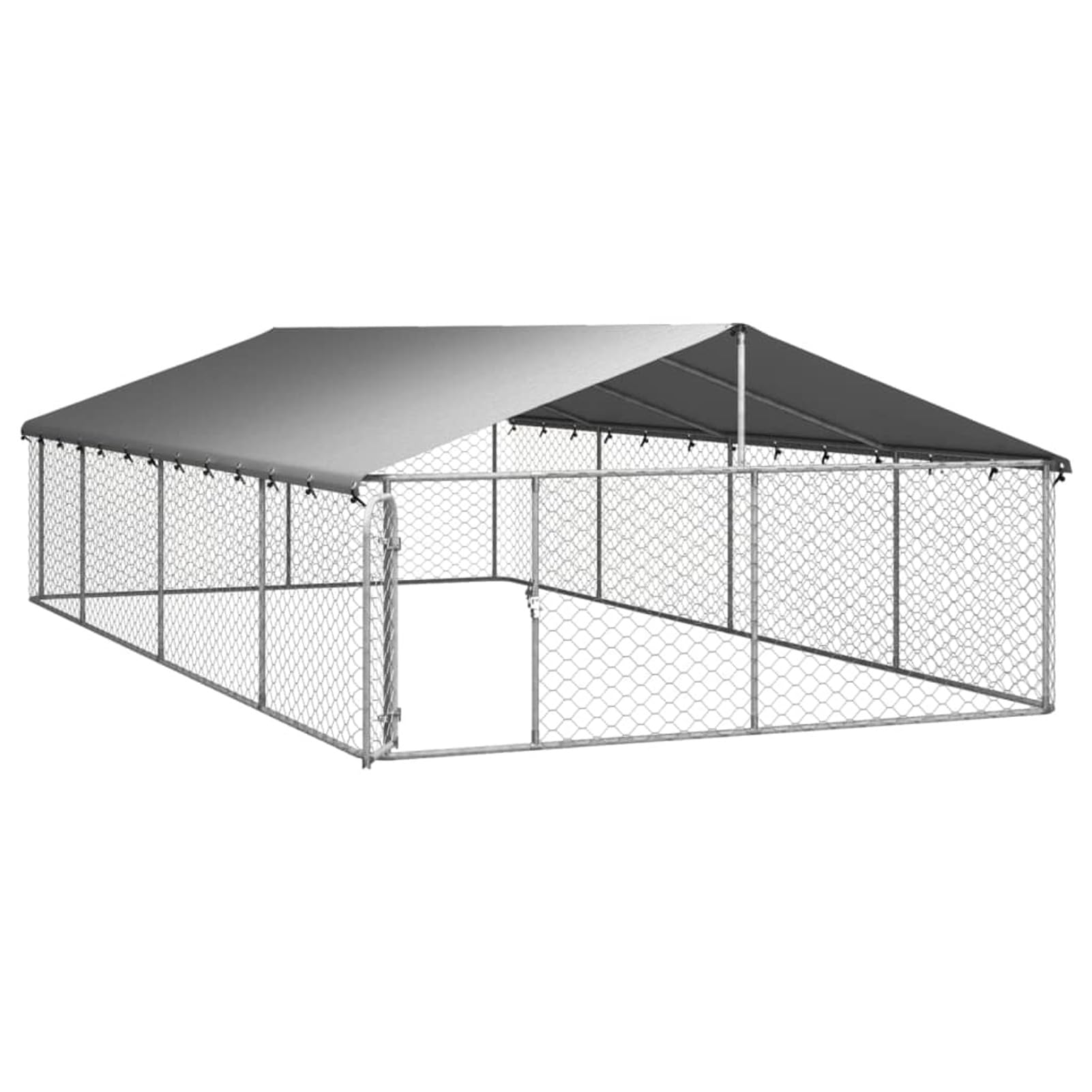 GuyAna Perrera de Exterior con tejado Jaula para Perros Grandes Jaula Perros 600x300x150 cm