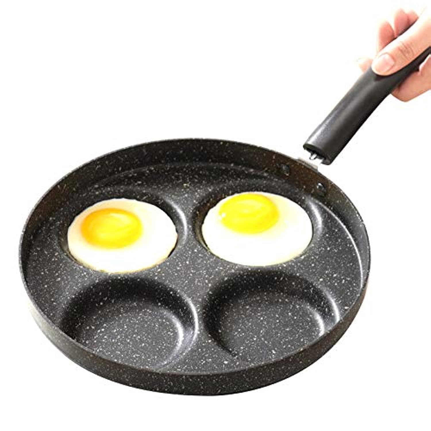 U-HOOME Pancake Pan Pancake Maker Non Stick Aluminium Alloy 4-hole Breakfast Griddle Egg Pan Cooking Pot No Oil-smoke