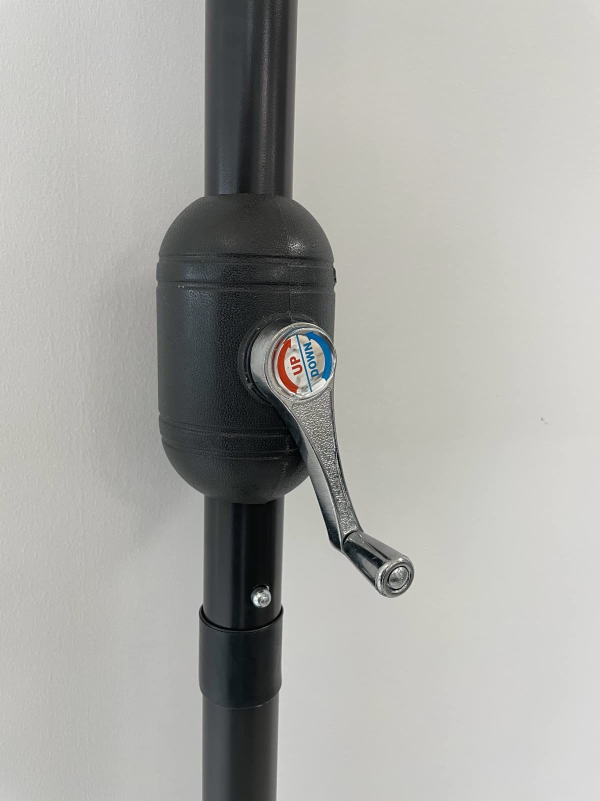 eacommerce Mezzo Ombrellone a Parete da giardino Mezzaluna 270 cm in Alluminio con Base INCLUSA