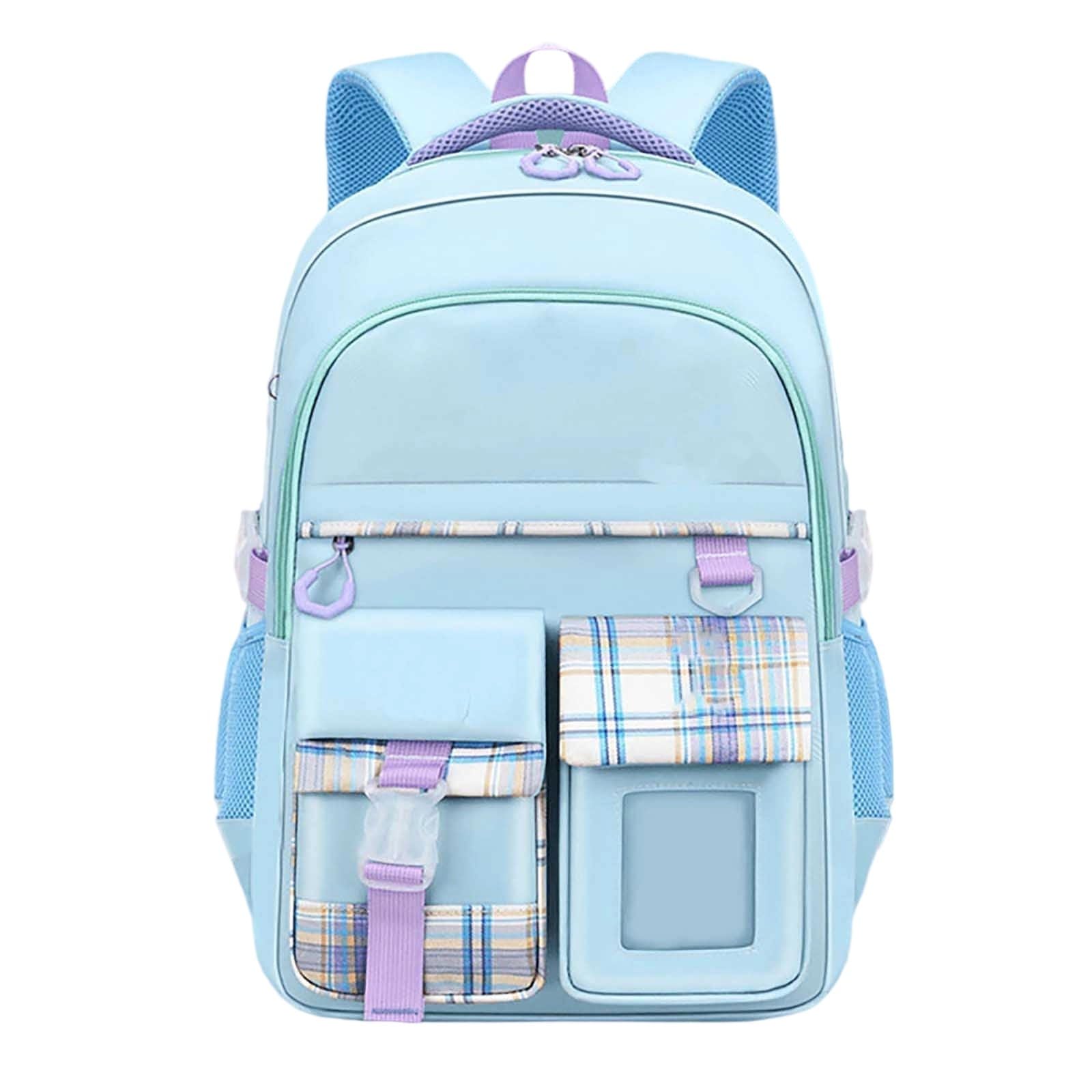 Zaino Scuola, Zaino Bambina Scuola Elementare Scomparti Multipli, Zaino Leggero per Il Ritorno a Scuola per Ragazze, Adatto per Classi 1-4, età 5-15