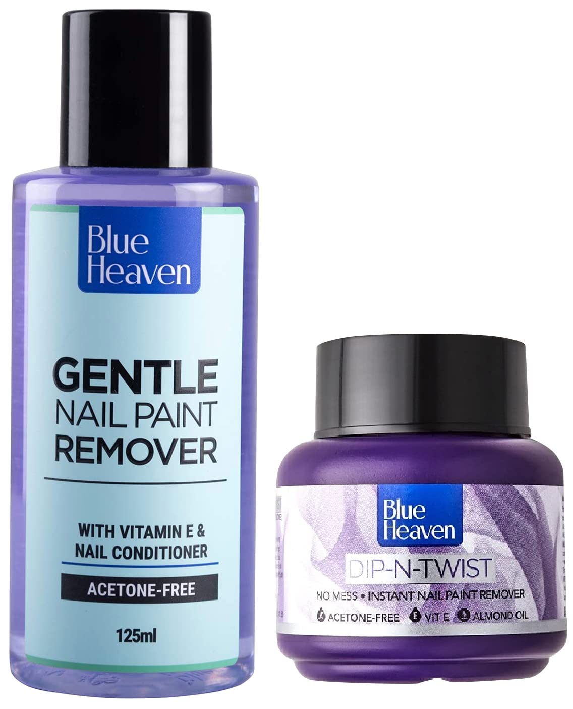 Blue Heaven Gentle Nail Paint Remover, 125 ml & Blue Heaven Dip & Twist Nail Paint Remover, 40 ml-image-10