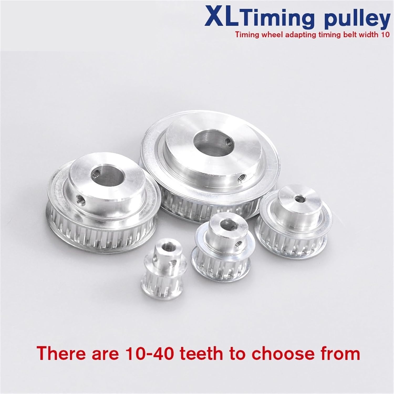 XL 10T Pulley 4/5/6/6.35/8mm Bore Gear Pulley 5.08mm Pitch 11mm Belt Width Aluminum Alloy Belt Pulleys(6mm,1PC_for Belt Width 10MM)