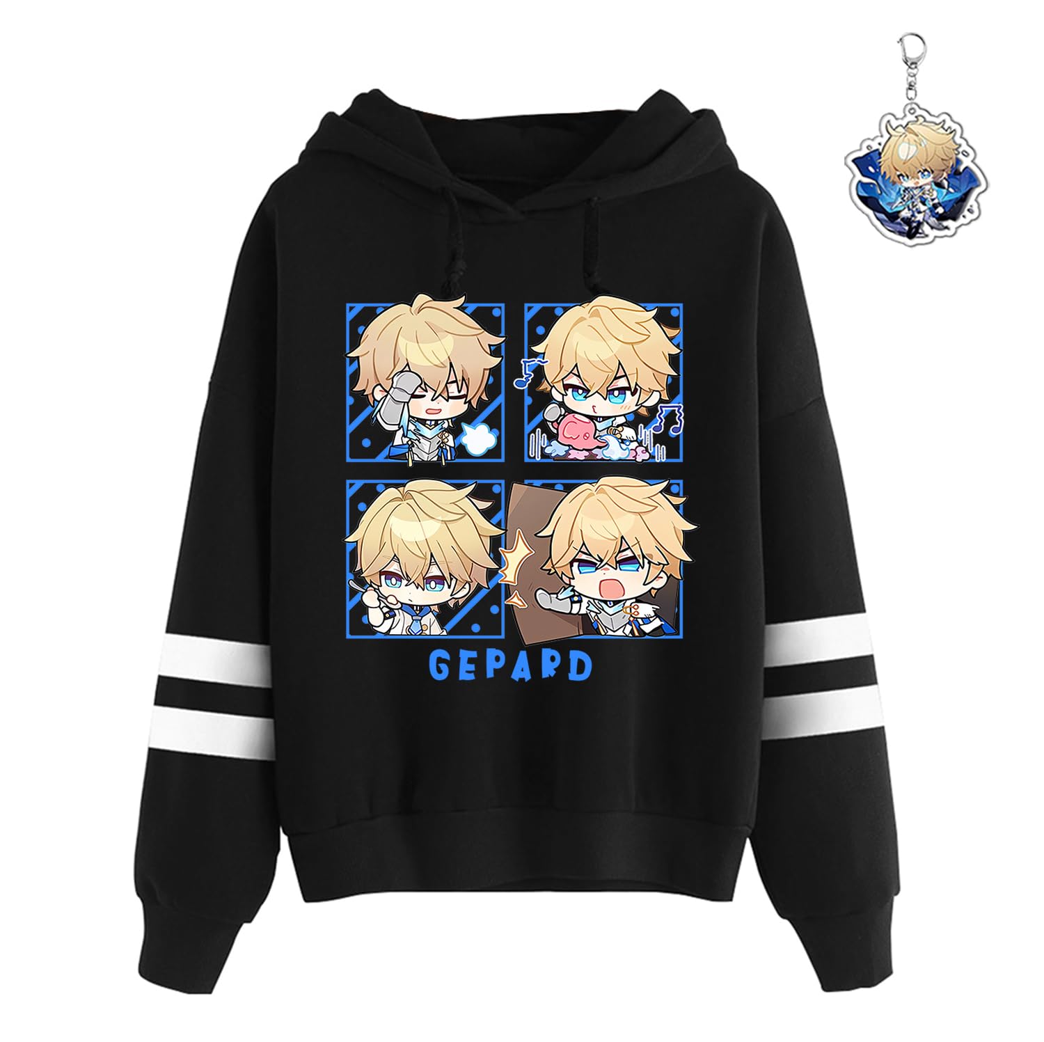 Honkai Star Rail Hoodie Sweater Men Women Unisex Sweatshirt Kafka Jingliu Blade, Free Keychain