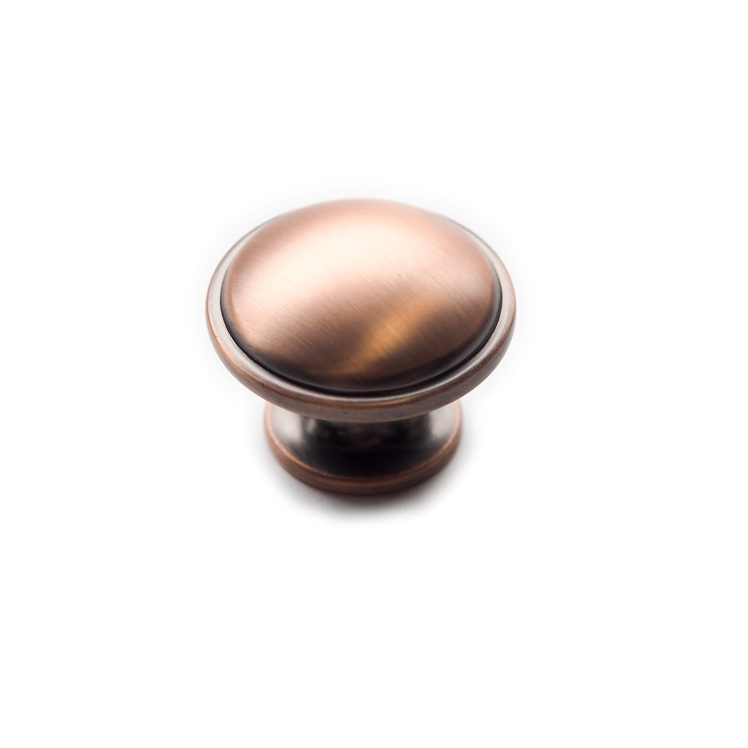 35mm Copper Cabinet Knob Brushed Antique Rose Gold Kitchen Cupboard Door Drawer Pull Handle Wardrobe Furniture Replacement from B&Q