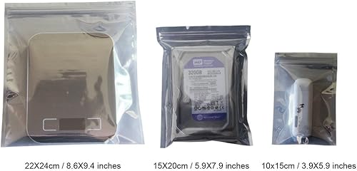 Miniatura 7 de 50 bolsas antiestáticas resellables de 5.9 x 7.9 in/5.9 x 7.9 pulgadas, bolsa antiestática premium para SSD HDD y otros dispositivos electrónicos