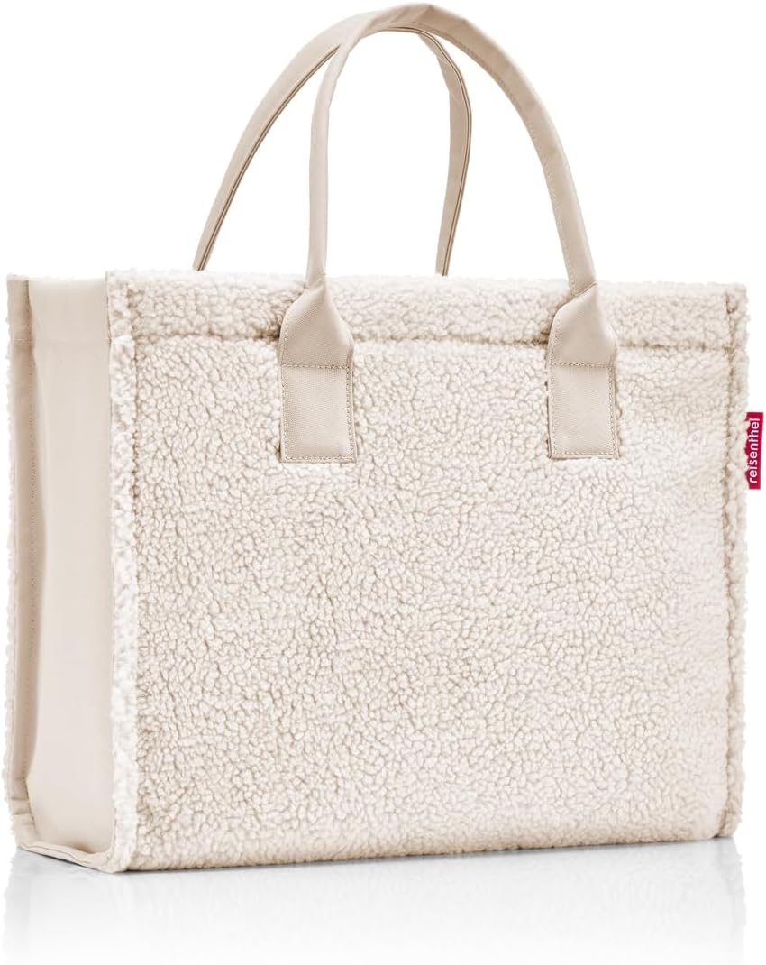 reisenthel Daily Shopper - Modern, Straightforward Shopper for Any Occasion - Practical Handbag, Large Enough for Your Shopping and Everyday Items, Teddy Sand, 42 x 35 x 17 cm