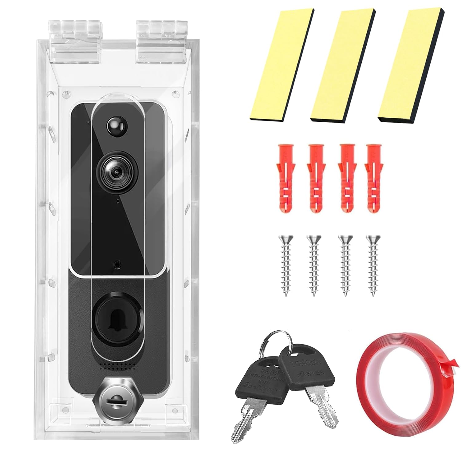 groword Anti-Theft Video Doorbell Mount Compatible with Most Video Doorbell, Acrylic,Highly Transparent Doorbell Lock Box ... - Review, Price and Buying Guide