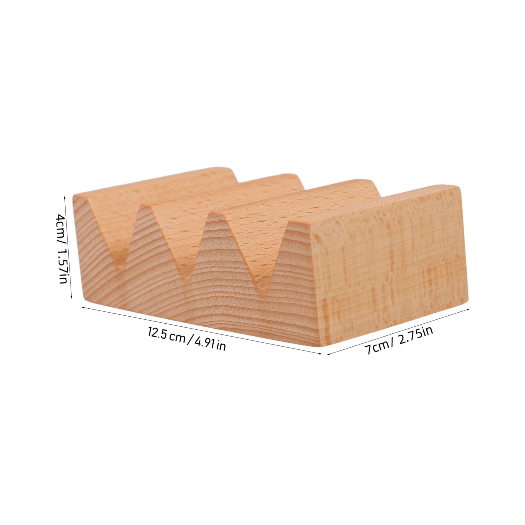 Cabilock Wood Sushi Tacos Holder Sushi Hand Roll Holder Japanese 3-Grid Taco and Sushi Serving Tray Sashimi Sushi Taco Holder Sushi Serving Board Taco Display Stand for Home and Restaurant Use