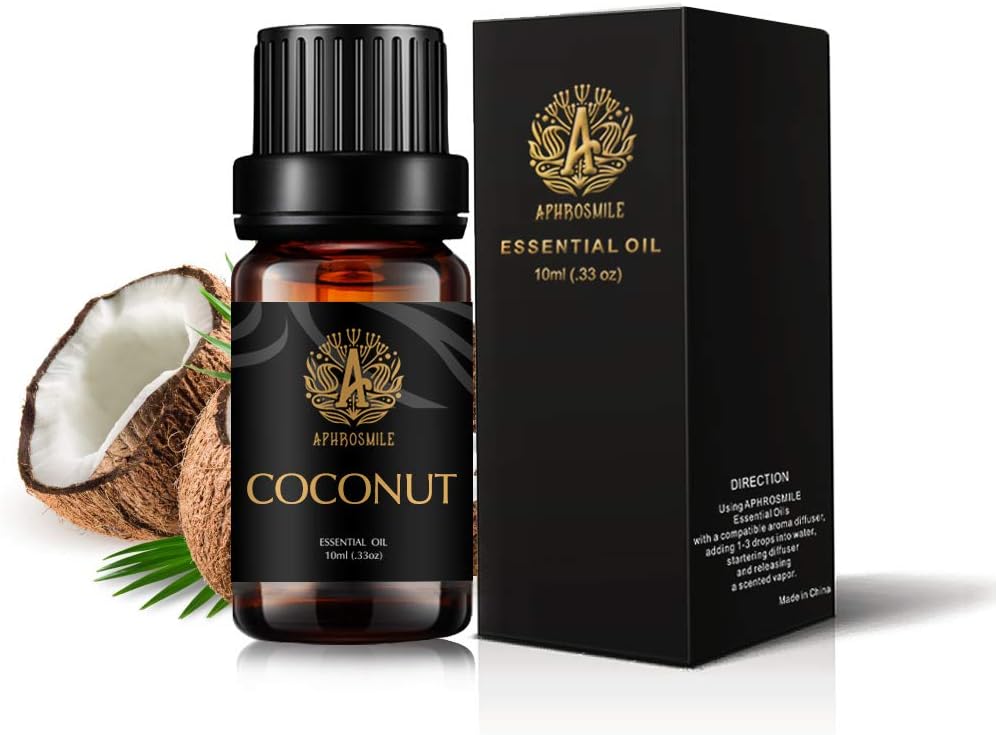 Coconut Essential Oil for Diffuser, Therapeutic Grade Coconut Scented