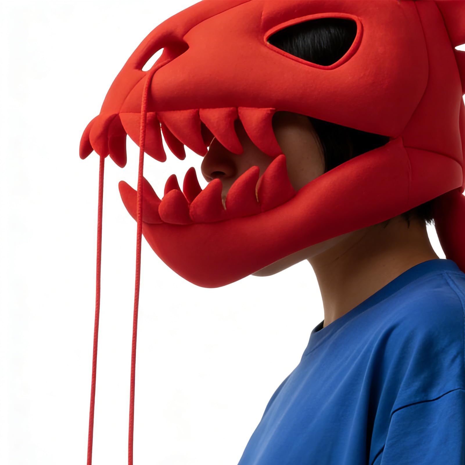 Pluszowy szkielet dinozaura kostium 3D pluszowa czaszka i kręgosłup, realistyczny kostium dla dorosłych, na imprezy halloweenowe i wydarzenia