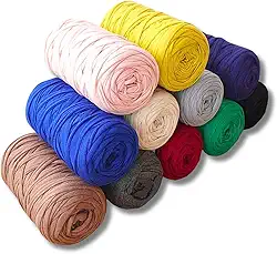 Kit 10 Fio De Malha Ecológico 5kg Residual Para Crochê Colorido 80m Reciclável Ecomalha (10)