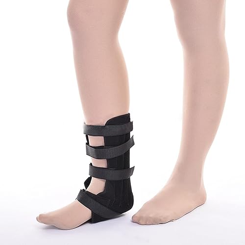 Miniatura 3 de HSManLian - Tobillera ajustable para protección de ejercicio, tendón, esguince, recuperación de lesiones, color negro