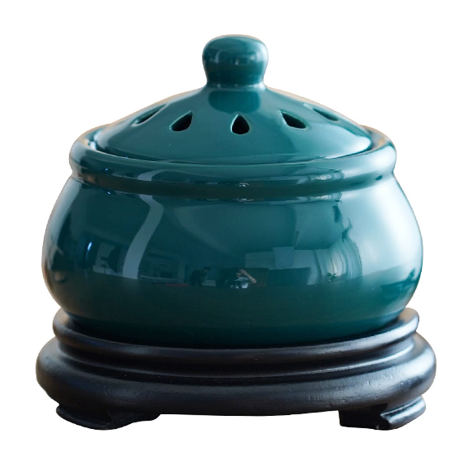 A Tempo Ceramica Bruciatore di incenso Elettrico, Temperatura Regolabile Diffusori di Olio Profumato, Resina di incenso Agarwood Candele Forno Aroma, Casa/Ufficio/Bar Scalda Profumato