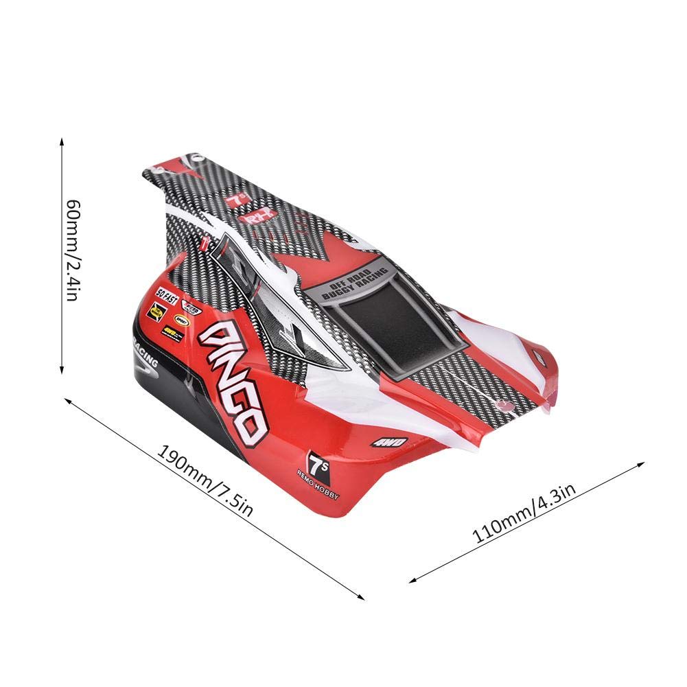 RC Car Shell Replacement DYNWAVE 1/8 Scale RC Truck Body Shell - Black ...