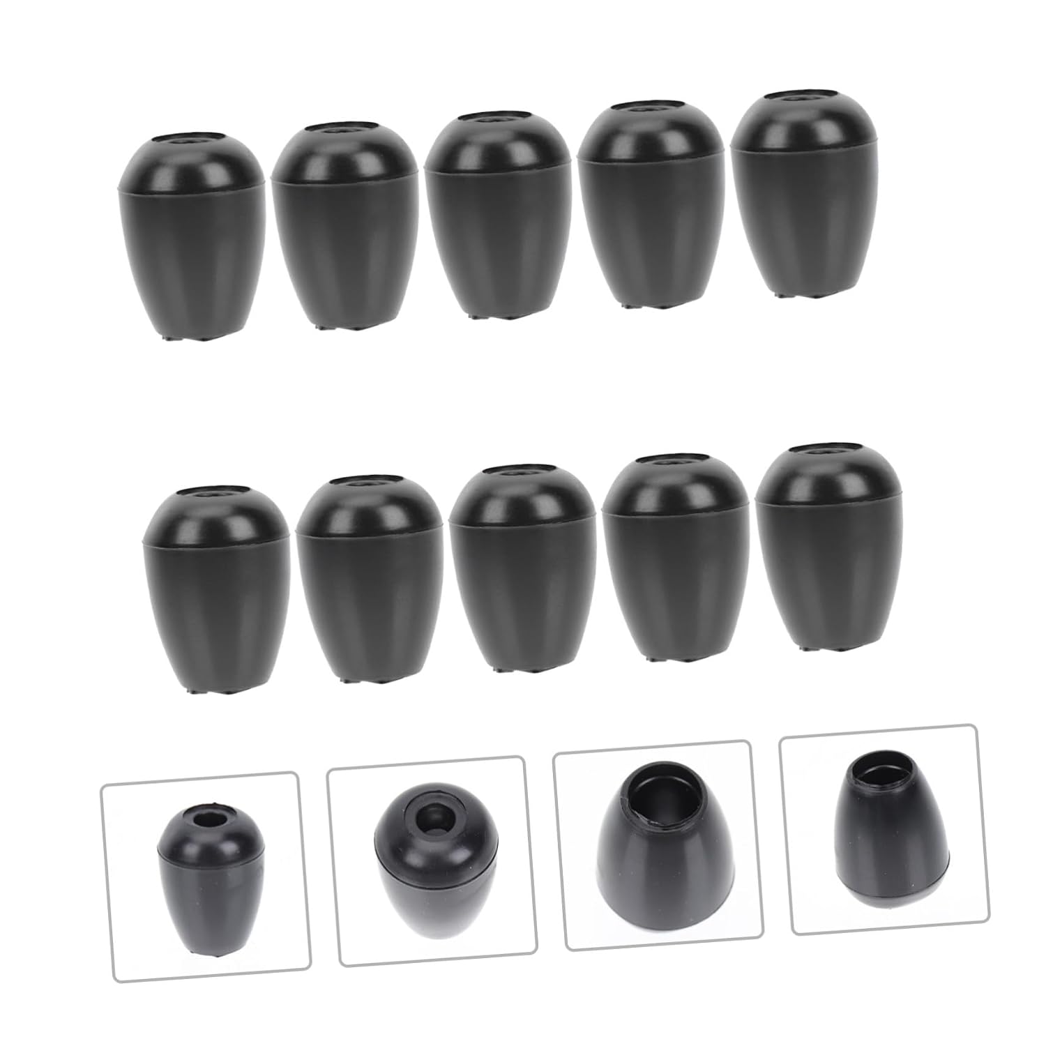 10 Pairs Silicone Stethoscope Earbuds Replacement Soft Ear Tips Noise-isolating Accessories for Nurses Doctors and Students